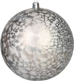 Baubles MagicHome Vianoce, 2 pcs, gray, for Christmas tree, 12 cm