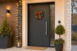 Wreath MagicHome Christmas, with ribbon, hanging, 30x30x7 cm