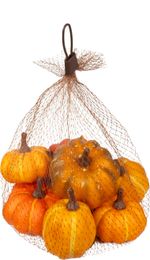 Decoration MagicHome Nature, pumpkins, in a net, pack. 6pcs
