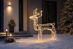 Decoration MagicHome Christmas, Reindeer, 216x warm white LED, with rotating head, 230V, 50 Hz, outd