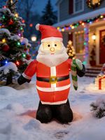 Decoration MagicHome Christmas, Santa, textile, 120 cm