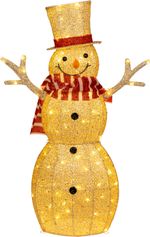 Decoration MagicHome Christmas, snowman, 100x warm white LED, outdoor, 34x73x120 cm