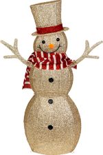 Decoration MagicHome Christmas, snowman, 100x warm white LED, outdoor, 34x73x120 cm