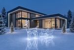 Decoration MagicHome Christmas, reindeer, with sleigh, 240x cool white LED, outdoor, L-1.2 m