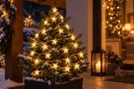 Reťaz MagicHome Vianoce, jednoduché svietenie, 10xLED, teplá biela, 0,9 m, 2xAA, IP20