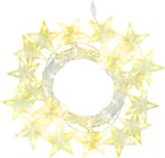 Fényfüzér MagicHome Karácsonyi, fényfüggöny, csillagok, 142xLED, meleg fehér, 3 m