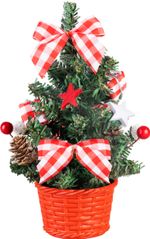 Dekorácia MagicHome Vianoce, stromček, s hviezdou, 21 cm