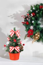 Dekoráció MagicHome Karácsony, fenyőfa, csillaggal, 21 cm