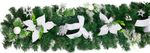 Decoration MagicHome Christmas, garland, white-silver, 200 cm