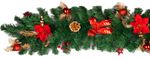 Decoration MagicHome Christmas, Garland, red, 200 cm