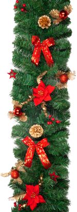 Decoration MagicHome Christmas, Garland, red, 200 cm