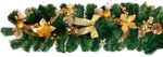 Decoration MagicHome Vianoce, garland, gold, 200 cm