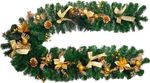 Decoration MagicHome Vianoce, garland, gold, 200 cm