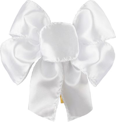 Decoration MagicHome Vianoce, bow, white, pack. 2pcs, 13 x 16 cm