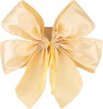 Decoration MagicHome Christmas, Bow, gold, pack 2 pcs, 13 x 16 cm