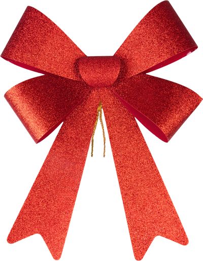 Decoration MagicHome Vianoce, bow, red, 38 x 30 cm