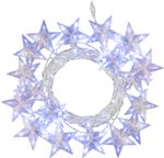 String light MagicHome Christmas, curtain, stars, 142xLED, cool white, 3 m