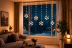 Chain MagicHome Christmas, timer, snowflakes, 96xLED, warm white, 8+5 functions, 3.5 m, IP44