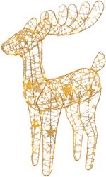 Decoration MagicHome Christmas, deer, 75xLED, warm white, 50 cm, 3xAA
