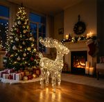Decoration MagicHome Christmas, deer, 75xLED, warm white, 50 cm, 3xAA