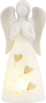 Decoration MagicHome Christmas, angel, 1xLED, warm white, 7.1x7.7x20.4 cm, 1xCR2032