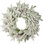 Koszorú MagicHome Vianoce Frosty, havas, 3D+2D, 50 cm