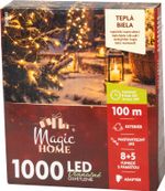 Chain MagicHome Christmas, 1000xLED, warm white, 8 functions, 100 m, IP44
