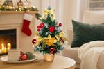 Tree MagicHome Christmas, decorated, gold-red, 30 cm