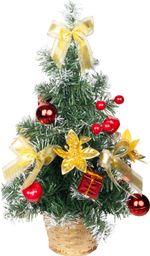 Christmas Tree MagicHome, decorated, gold-red, 40 cm