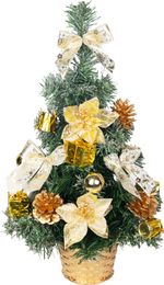 Christmas Tree MagicHome, decorated, gold, 40 cm