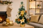 Christmas Tree MagicHome, decorated, gold, 40 cm