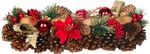 Ikebana MagicHome Christmas, advent, red, 41x15 cm