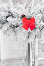 Decoration MagicHome Christmas, bow, red, 11x13 cm, pack of 3 pcs