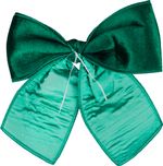 Decoration MagicHome Christmas, bow, green, 25x25 cm