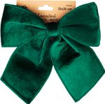Decoration MagicHome Christmas, bow, green, 25x25 cm
