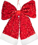 Decoration MagicHome Christmas, bow, red, 32x38 cm