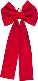 Decoration MagicHome Christmas, bow, red, 36x74 cm