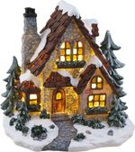 Decoration MagicHome Christmas, Cottage LED, 3xAA, 22.5x17.5x21 cm