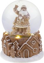 Decoration MagicHome Christmas, Snow Globe, Santa, LED, 2xAAA, 11.2x14.7 cm