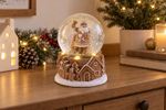 Decoration MagicHome Christmas, Snow Globe, Santa, LED, 2xAAA, 11.2x14.7 cm