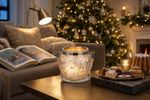 Candle holder MagicHome Christmas, small glass, silver, tree, 10x10 cm