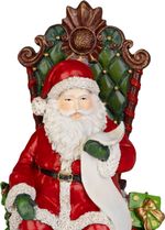 Decoration MagicHome Christmas, Santa on throne, 14x14x20 cm