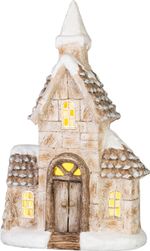 Dekoráció MagicHome Karácsony, házikó, LED, 14.5x28x46 cm