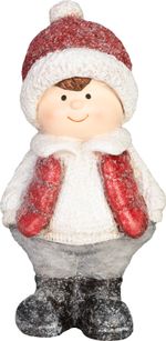 Decoration MagicHome Christmas, Boy, 9 x 5.5 x 15.5 cm