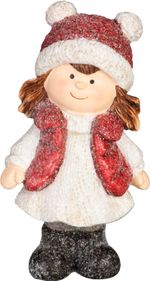 Decoration MagicHome Christmas, Girl, 8.3 x 5.5 x 15.5 cm