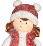 Decoration MagicHome Christmas, Girl, 8.3 x 5.5 x 15.5 cm
