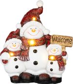 Decoration MagicHome Christmas, Snowmen, LED, 15.6x35.8x41 cm