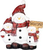 Decoration MagicHome Christmas, Snowmen, LED, 15.6x35.8x41 cm