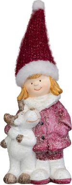 Decoration MagicHome Christmas, Boy, 9.2 x 7.6 x 23 cm