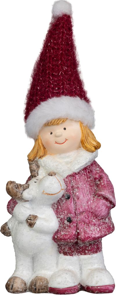 Decoration MagicHome Christmas, Boy, 9.2 x 7.6 x 23 cm
